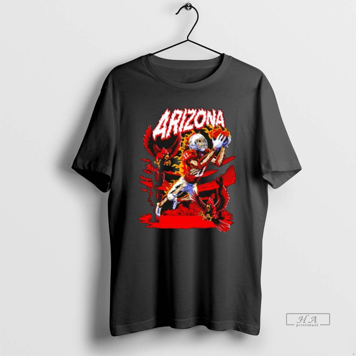 Official Arizona Red Cardinals Skeleton Player 11 - Adult & Kids T-Shirts, Sweatshirts & Hoodies apparel design preview 1
