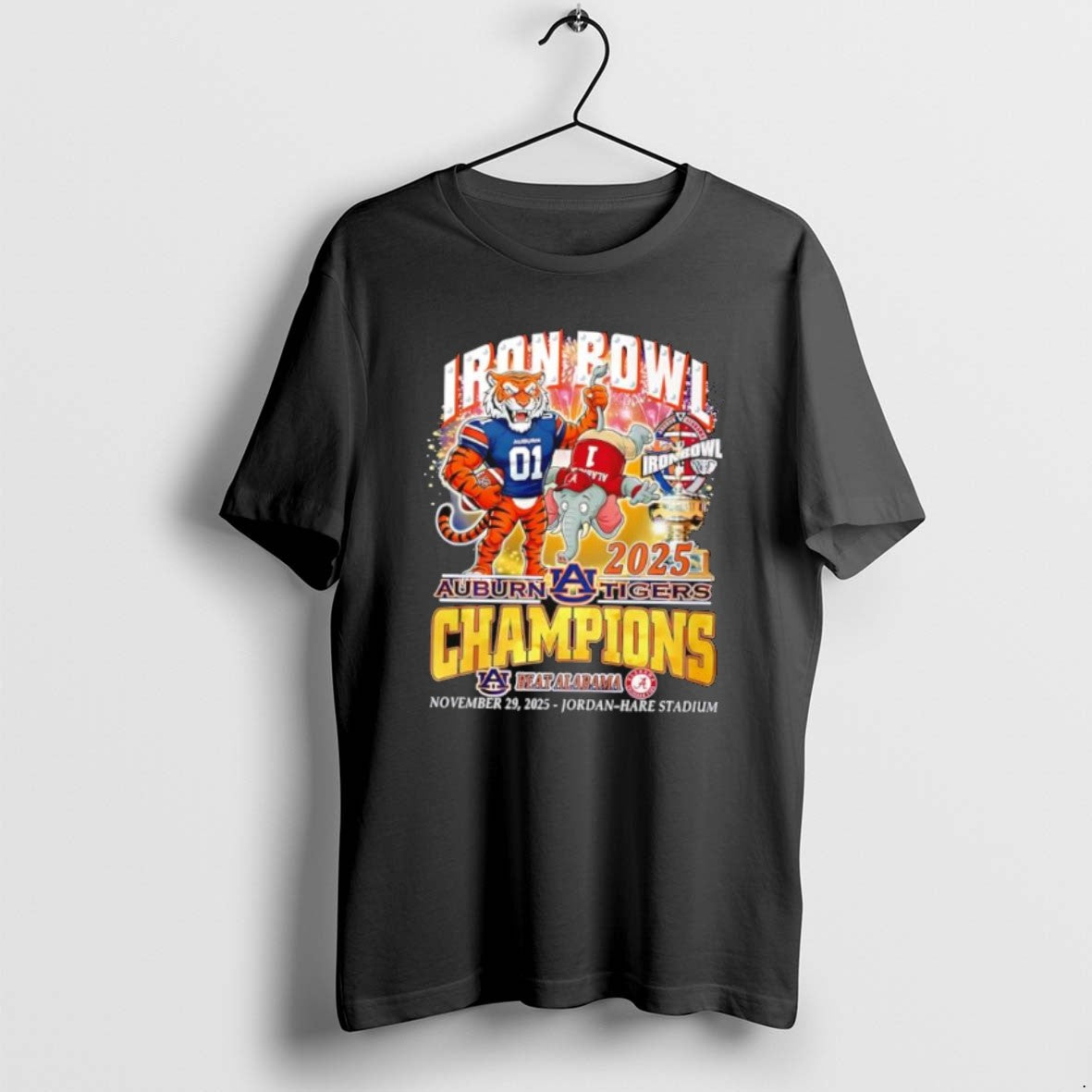Official Auburn Tigers Iron Bowl Champions 2025 Beat - Adult & Kids T-Shirts, Sweatshirts & Hoodies apparel design preview 1