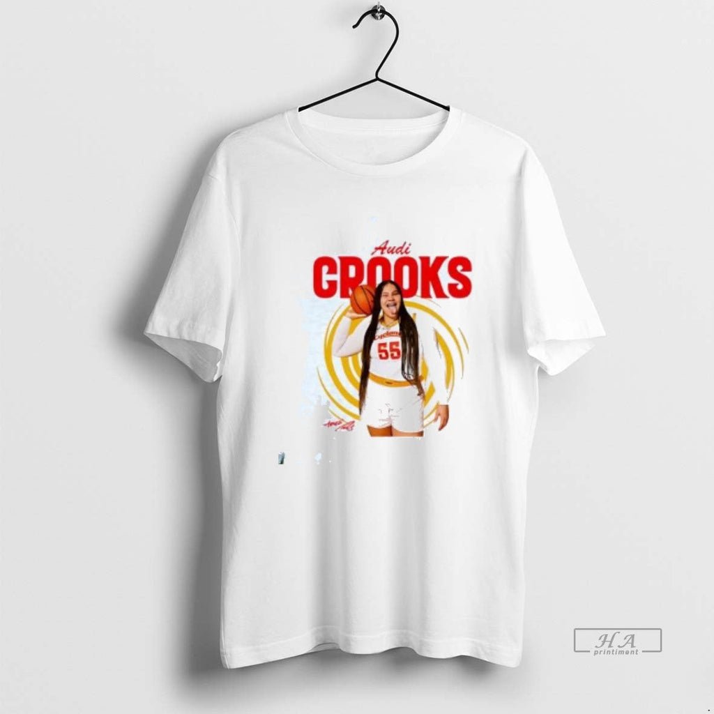 Official Audi Crooks Tongue Out Iowa State Cyclones - Adult & Kids T-Shirts, Sweatshirts & Hoodies apparel design preview 1