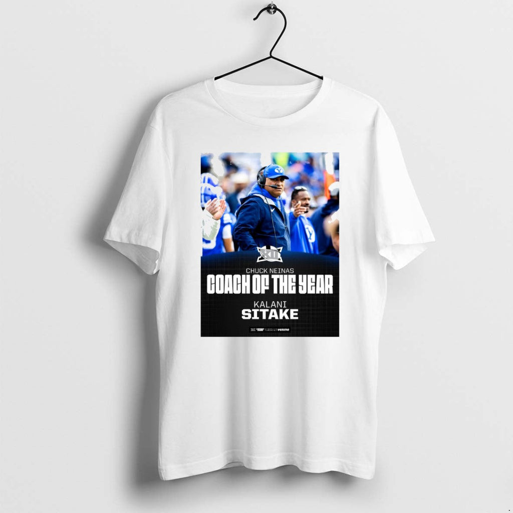 Official Byu Cougars Kalani Sitake Chuck Neinas Coach - Adult & Kids T-Shirts, Sweatshirts & Hoodies apparel design preview 1