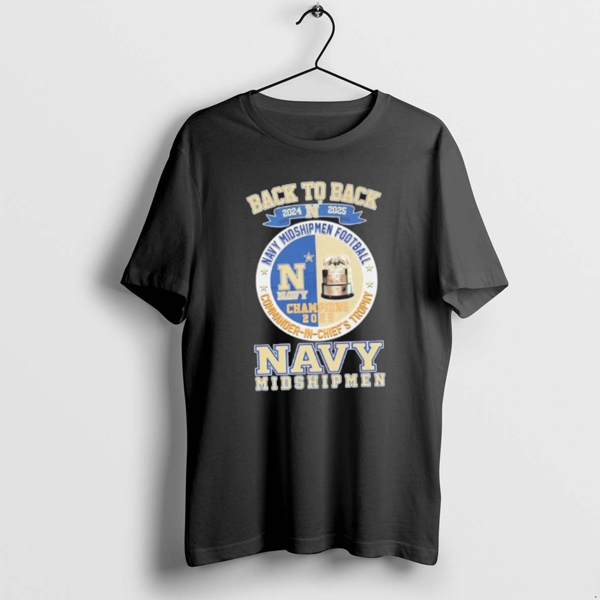 Official Back To 2024 2025 Navy Midshipmen Football - Adult & Kids T-Shirts, Sweatshirts & Hoodies apparel design preview 1