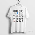 Official Bands Of The 90s - Adult & Kids T-Shirts, Sweatshirts & Hoodies apparel design preview 1