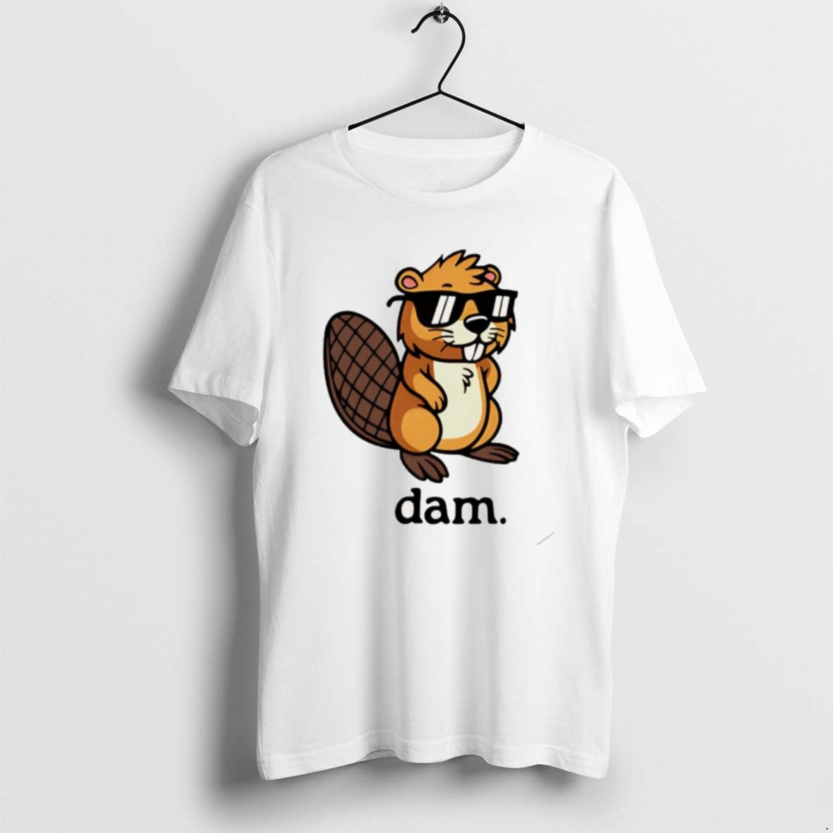 Official Beaver Wears Glasses Dam Christmas - Adult & Kids T-Shirts, Sweatshirts & Hoodies apparel design preview 1