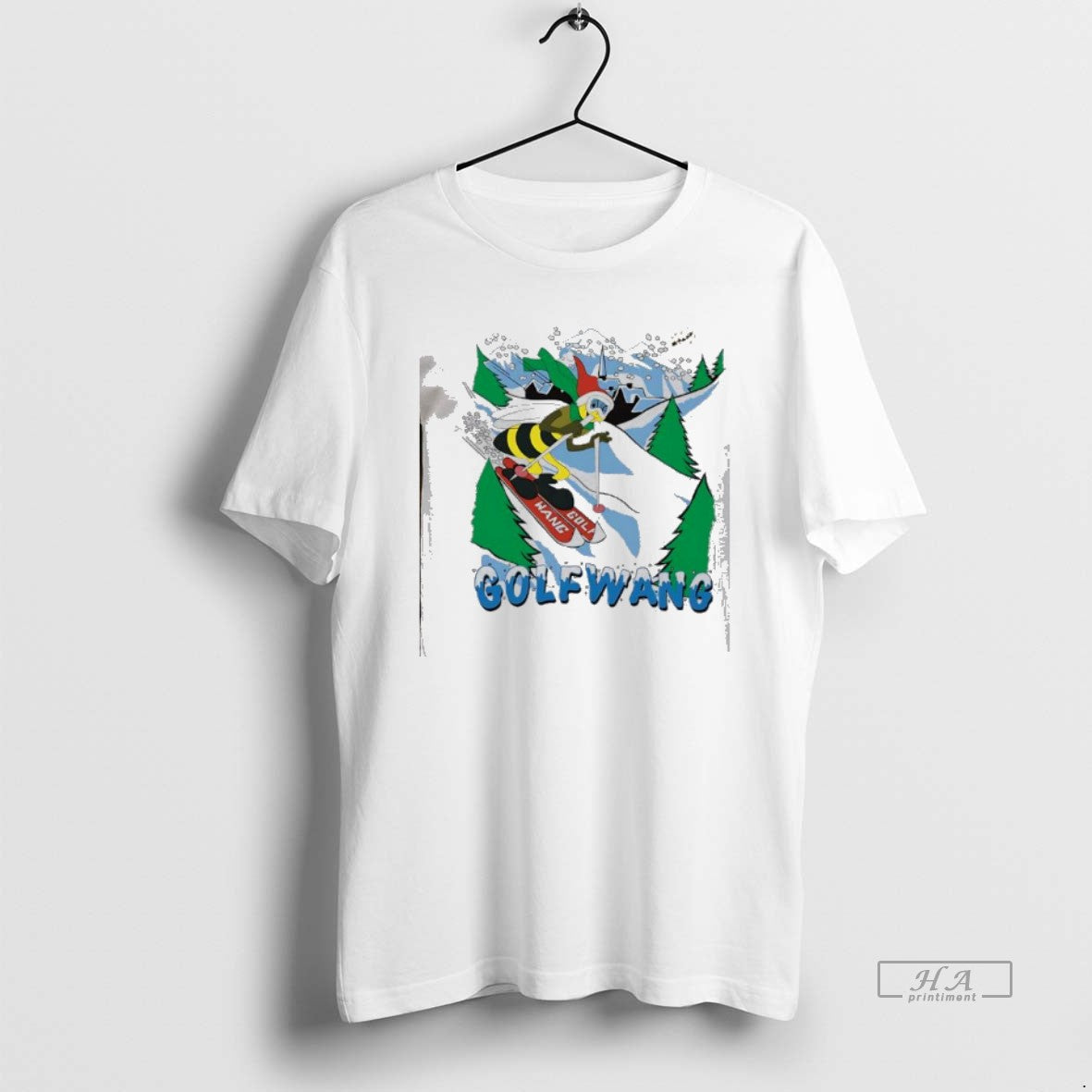 Official Bee Is Skiing Golfwang Funny Cute - Adult & Kids T-Shirts, Sweatshirts & Hoodies apparel design preview 1