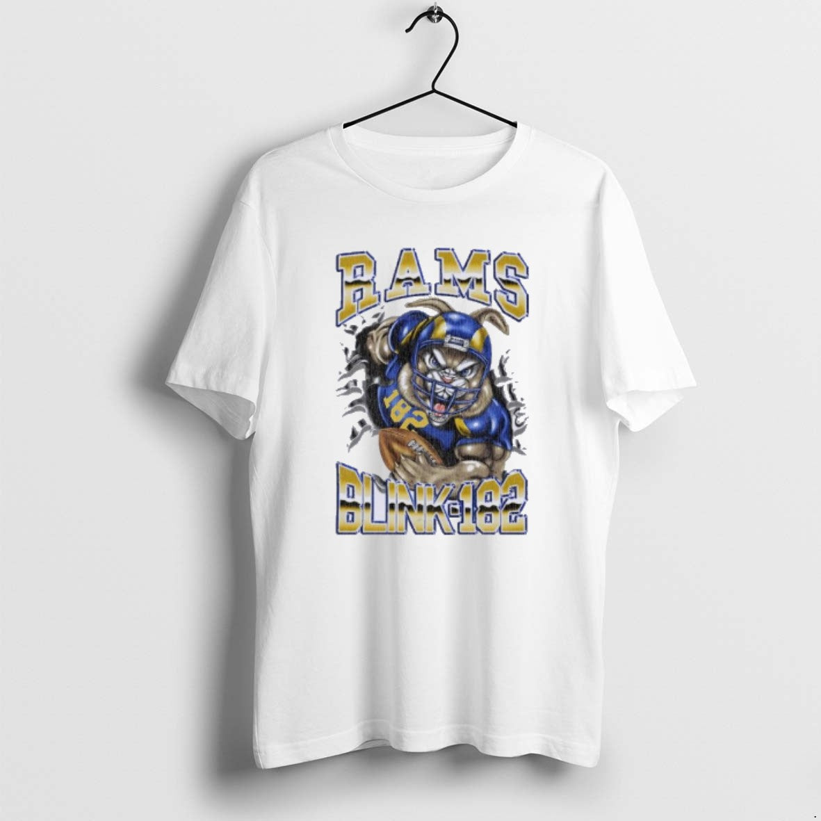Official Blink 182 X La Rams Touchdown Event - Adult & Kids T-Shirts, Sweatshirts & Hoodies apparel design preview 1