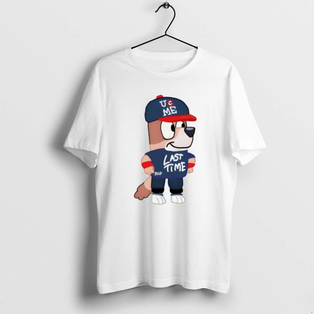 Official Bluey John Cena Last Time Ucme - Adult & Kids T-Shirts, Sweatshirts & Hoodies apparel design preview 1