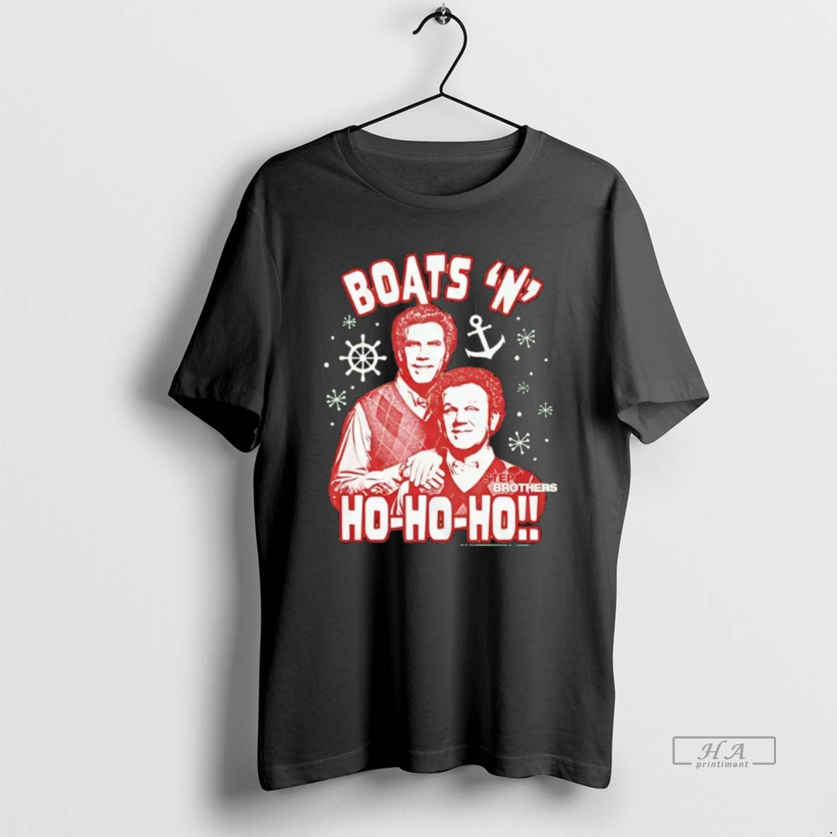 Official Boats N Ho Step Brothers Christmas - Adult & Kids T-Shirts, Sweatshirts & Hoodies apparel design preview 1