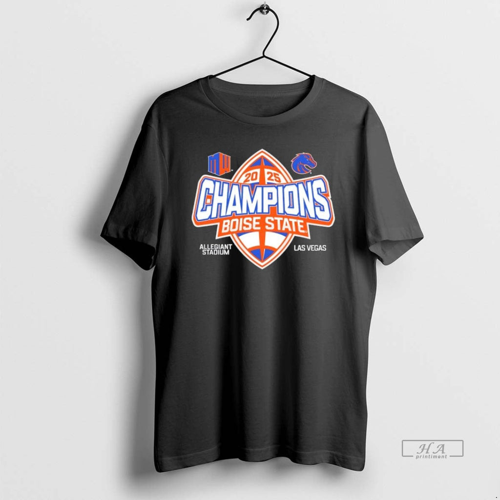 Official Boise State Broncos 2025 Mountain West - Adult & Kids T-Shirts, Sweatshirts & Hoodies apparel design preview 1
