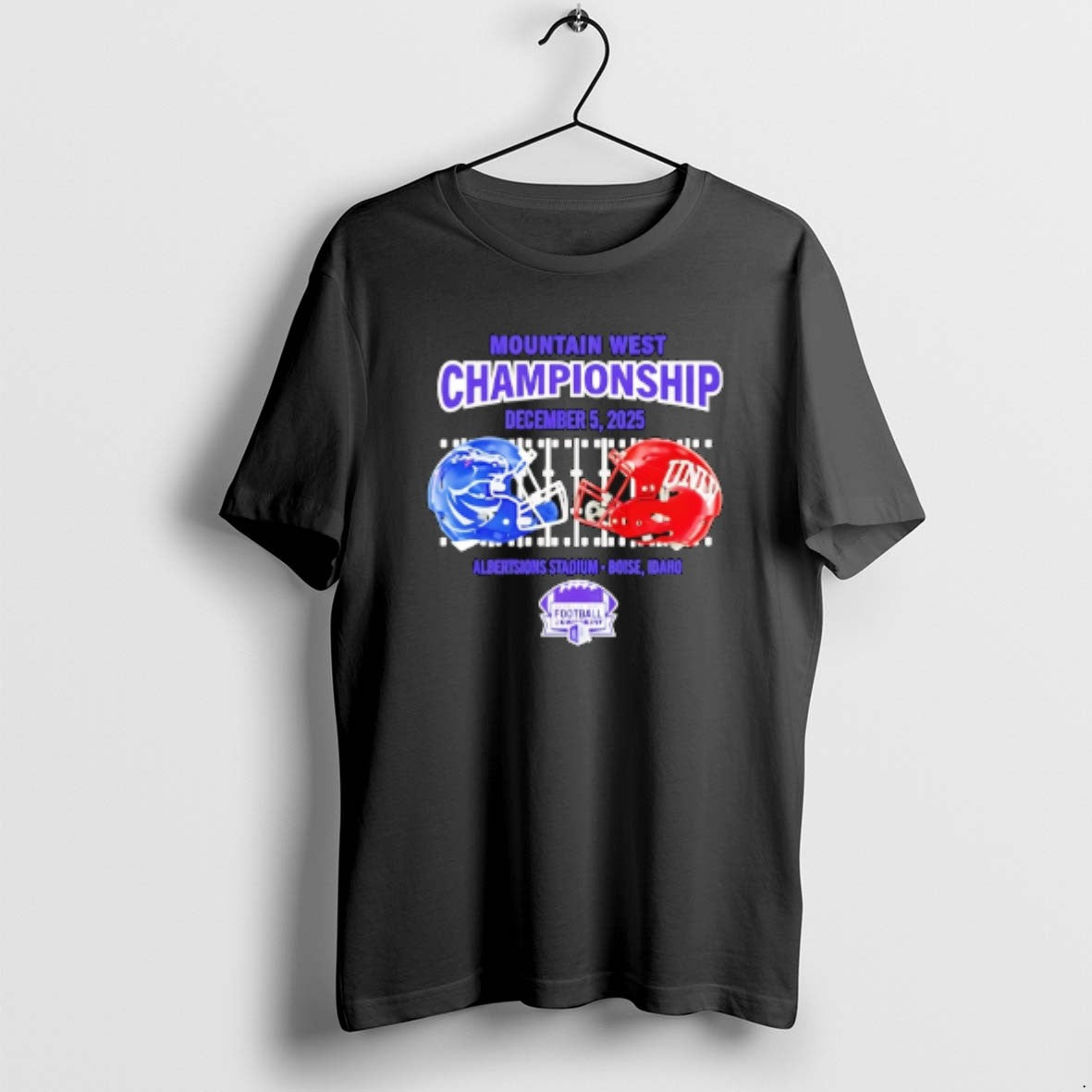 Official Boise State Vs Unlv 2025 Mountain West - Adult & Kids T-Shirts, Sweatshirts & Hoodies apparel design preview 1