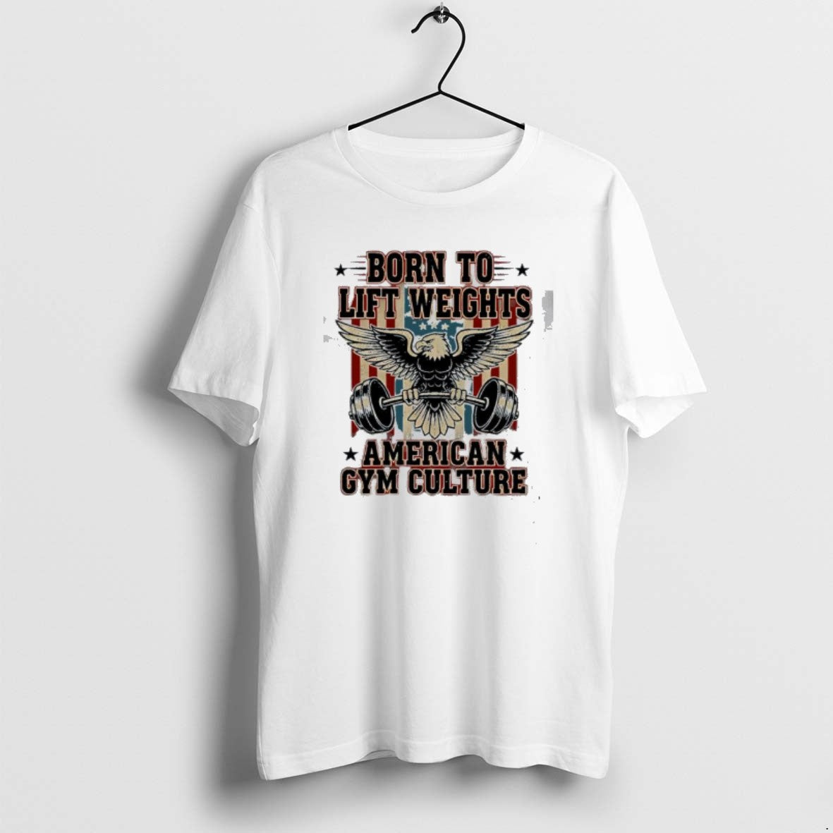 Official Born To Lift Weights American Gym Culture - Adult & Kids T-Shirts, Sweatshirts & Hoodies apparel design preview 1