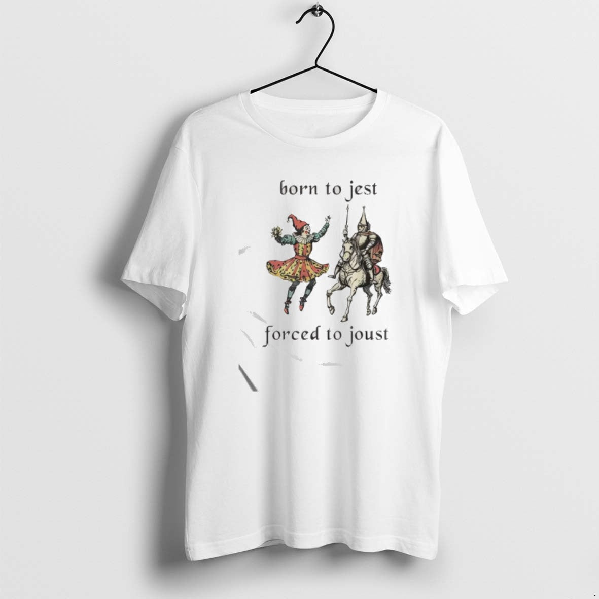 Official Born To Jest Forced Joust Meme - Adult & Kids T-Shirts, Sweatshirts & Hoodies apparel design preview 1