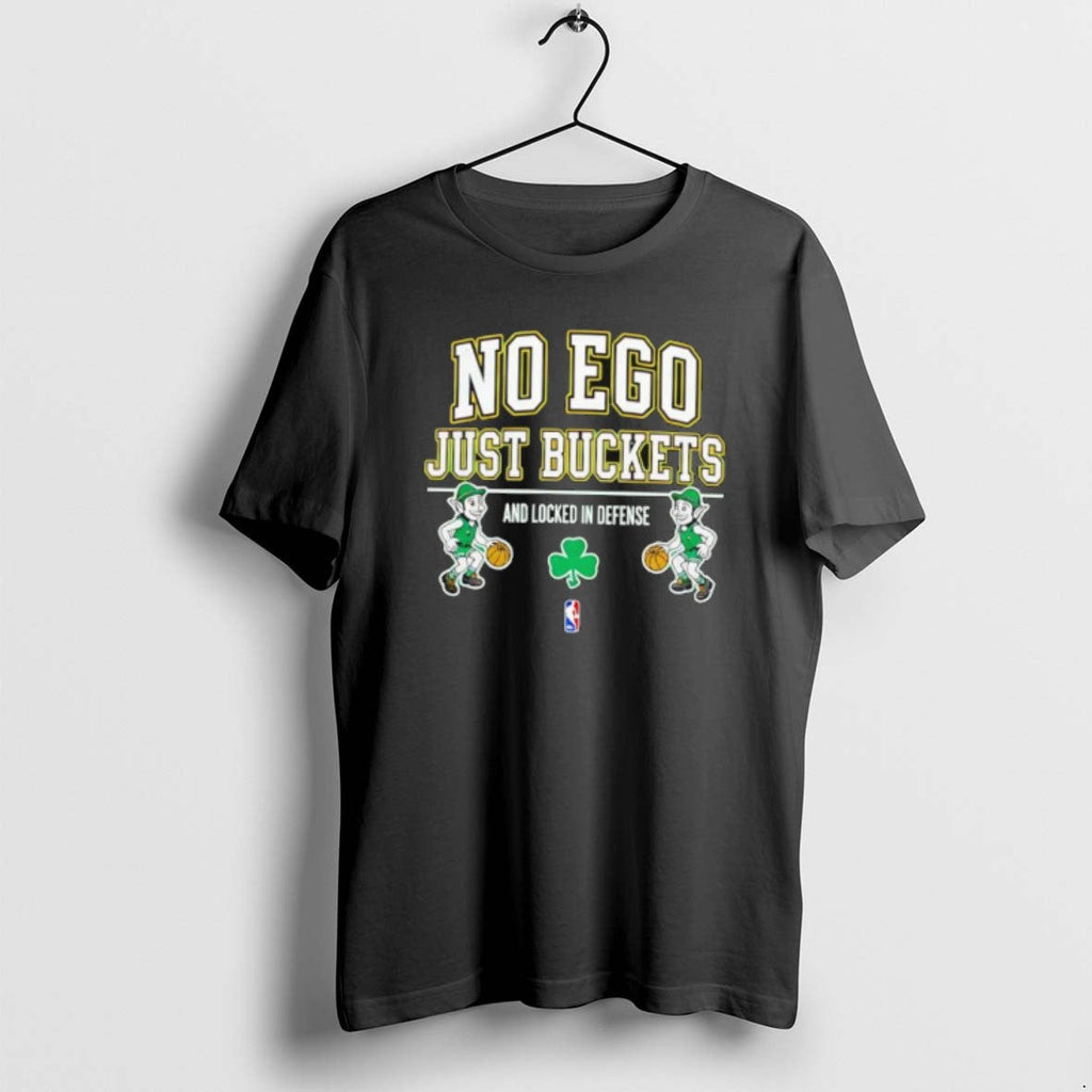 Official Boston Celtics No Ego Just Buckets And - Adult & Kids T-Shirts, Sweatshirts & Hoodies apparel design preview 1