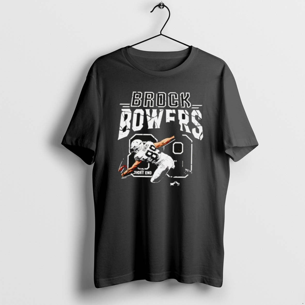 Official Brock Bowers Las Vegas Catch Signature Retro - Adult & Kids T-Shirts, Sweatshirts & Hoodies apparel design preview 1
