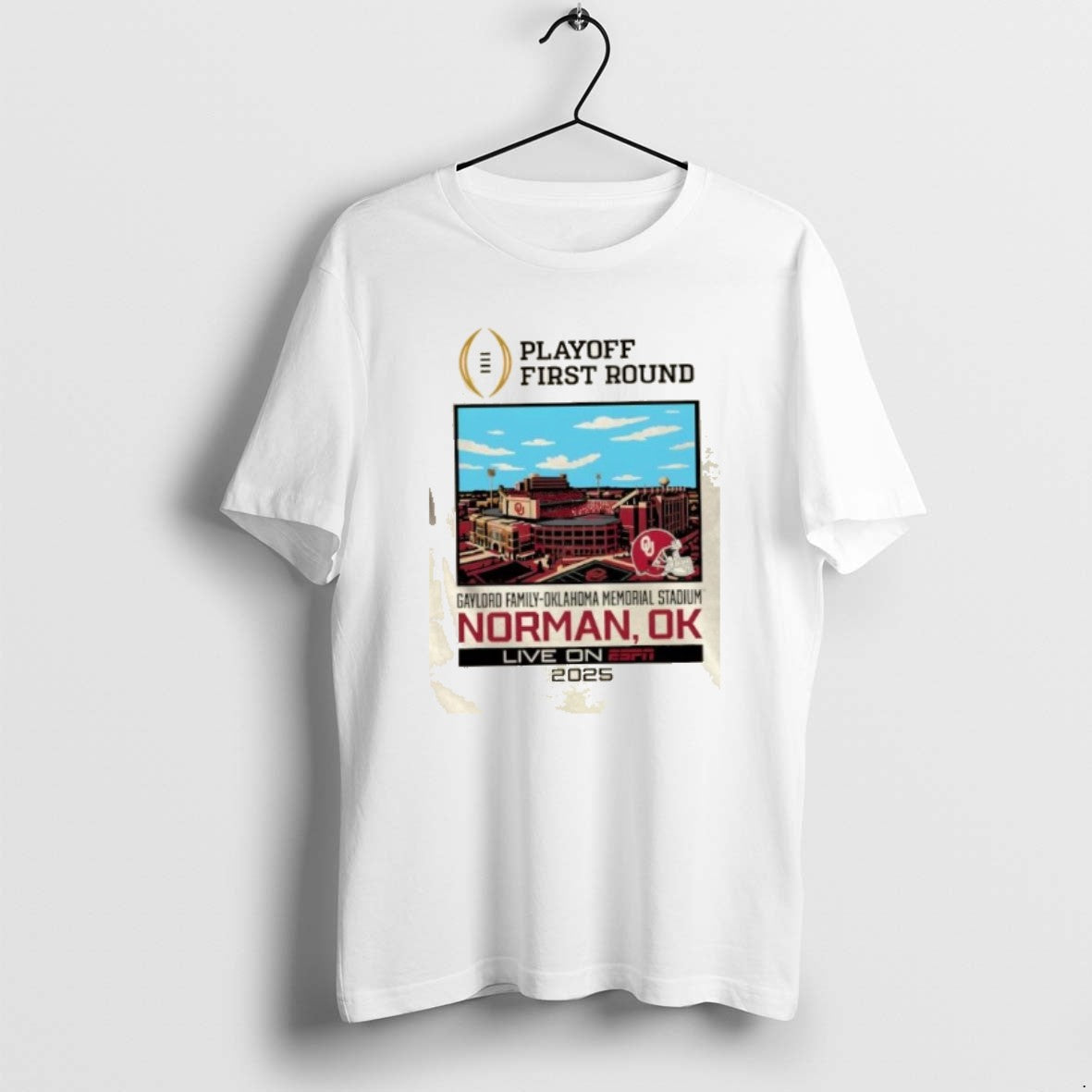 Official Cfp Playoff First Round 25 26 Oklahoma 1st - Adult & Kids T-Shirts, Sweatshirts & Hoodies apparel design preview 1