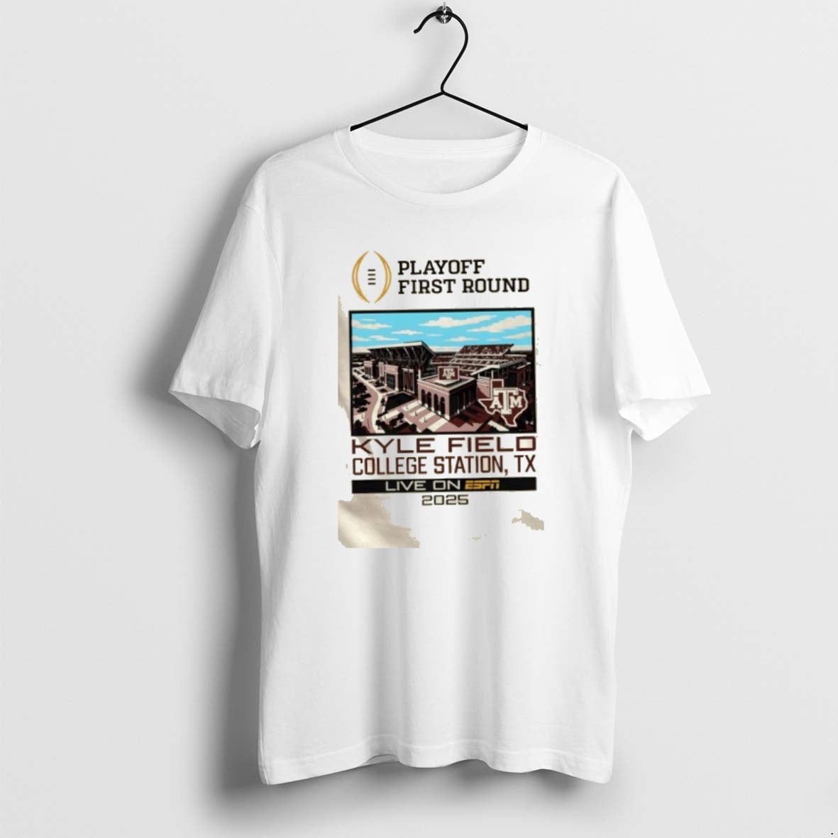 Official Cfp Playoff First Round 25 26 Texas Am 1st - Adult & Kids T-Shirts, Sweatshirts & Hoodies apparel design preview 1