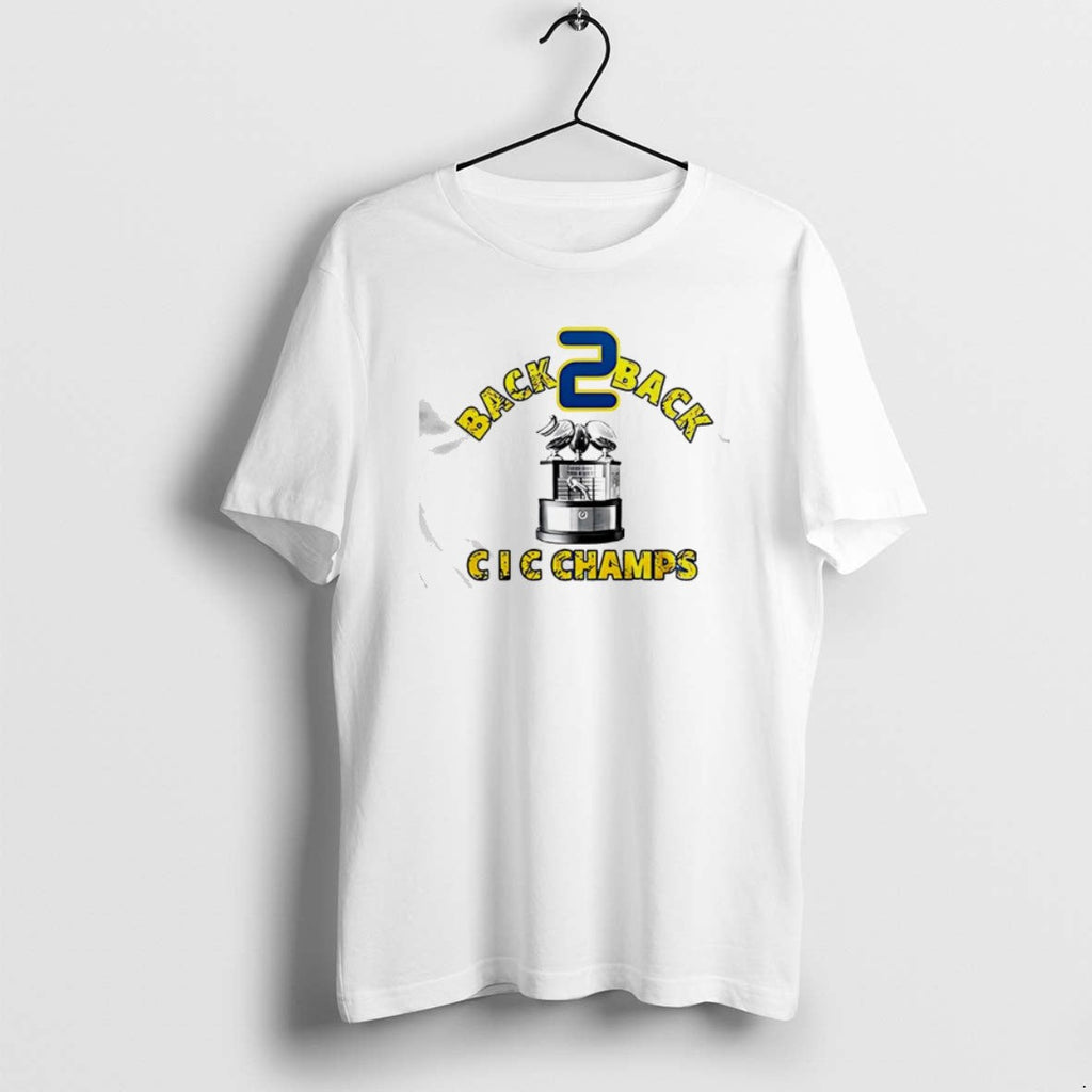 Official Cic Champions 2025 Back2back - Adult & Kids T-Shirts, Sweatshirts & Hoodies apparel design preview 1