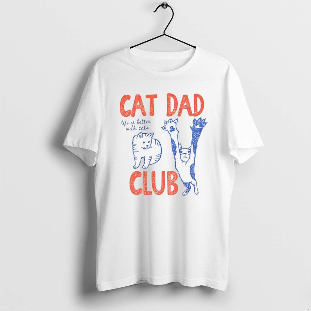 Official Cat Dad Club Life It Letter With Cats - Adult & Kids T-Shirts, Sweatshirts & Hoodies apparel design preview 1