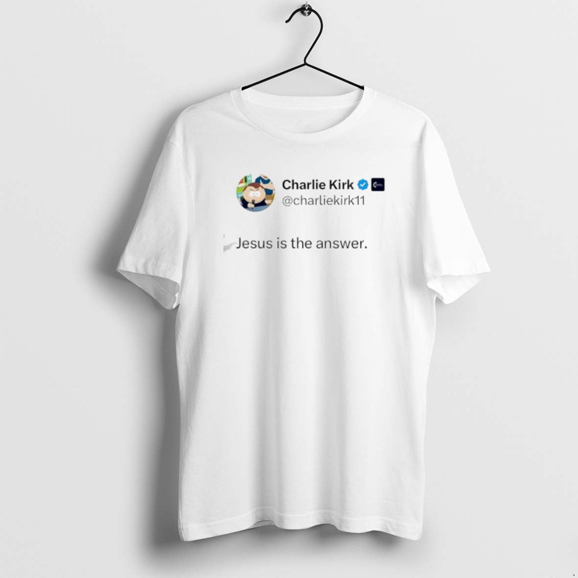 Official Charlie Kirks X Account Post Jesus Is The - Adult & Kids T-Shirts, Sweatshirts & Hoodies apparel design preview 1