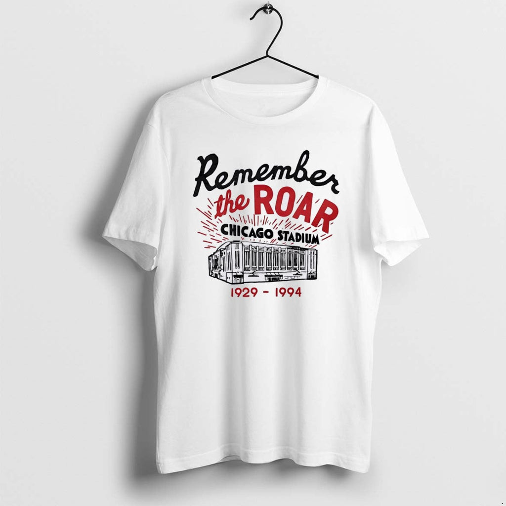 Official Chicago Blackhawks Remember The Roar Stadium - Adult & Kids T-Shirts, Sweatshirts & Hoodies apparel design preview 1