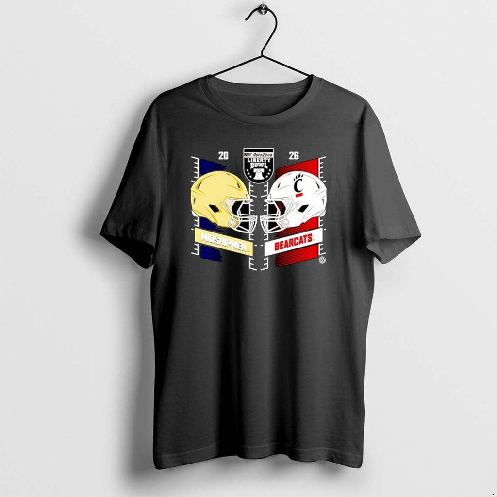 Official Cincinnati Bearcats Vs 2025 Liberty Bowl - Adult & Kids T-Shirts, Sweatshirts & Hoodies apparel design preview 1