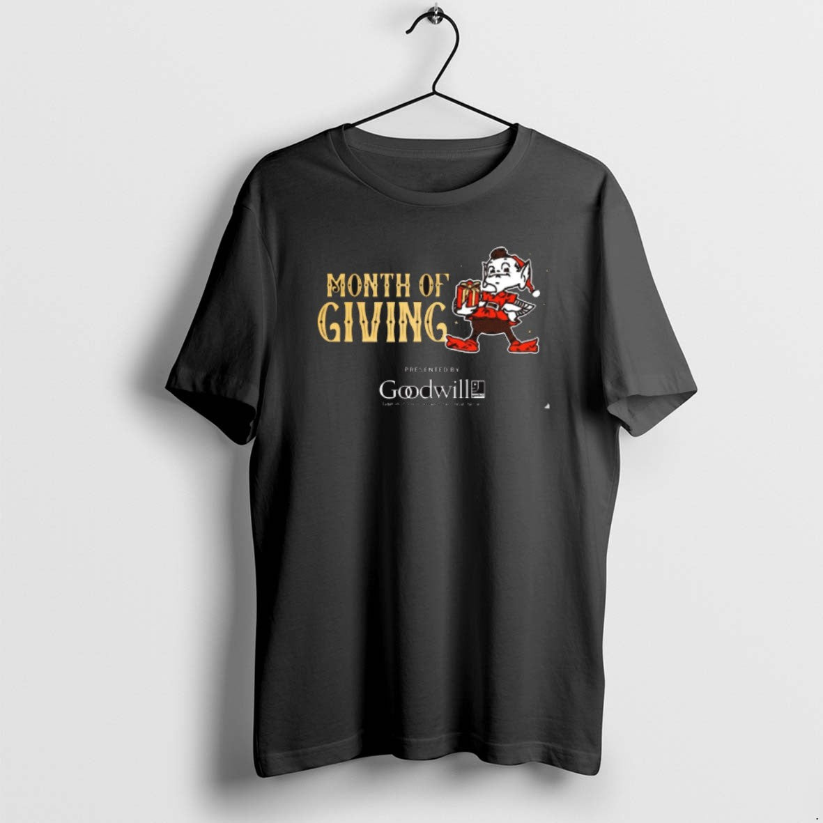 Official Cleveland Browns Month Of Giving Goodwill - Adult & Kids T-Shirts, Sweatshirts & Hoodies apparel design preview 1