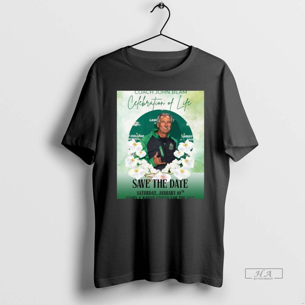 Official Coach John Beam Celebration Of Life Save The - Adult & Kids T-Shirts, Sweatshirts & Hoodies apparel design preview 1
