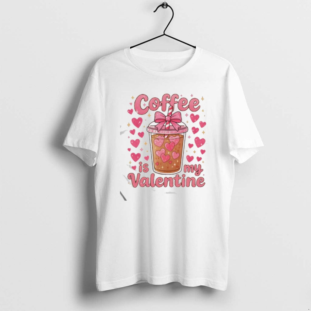Official Coffee Is My Valentine - Adult & Kids T-Shirts, Sweatshirts & Hoodies apparel design preview 1