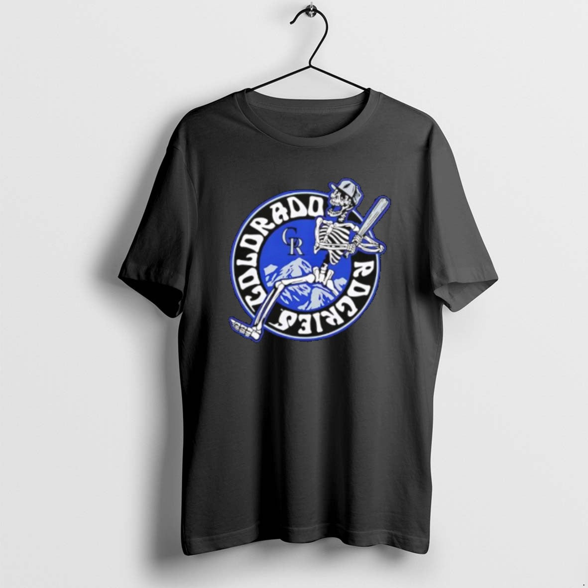 Official Colorado Rockies Skeleton Player - Adult & Kids T-Shirts, Sweatshirts & Hoodies apparel design preview 1