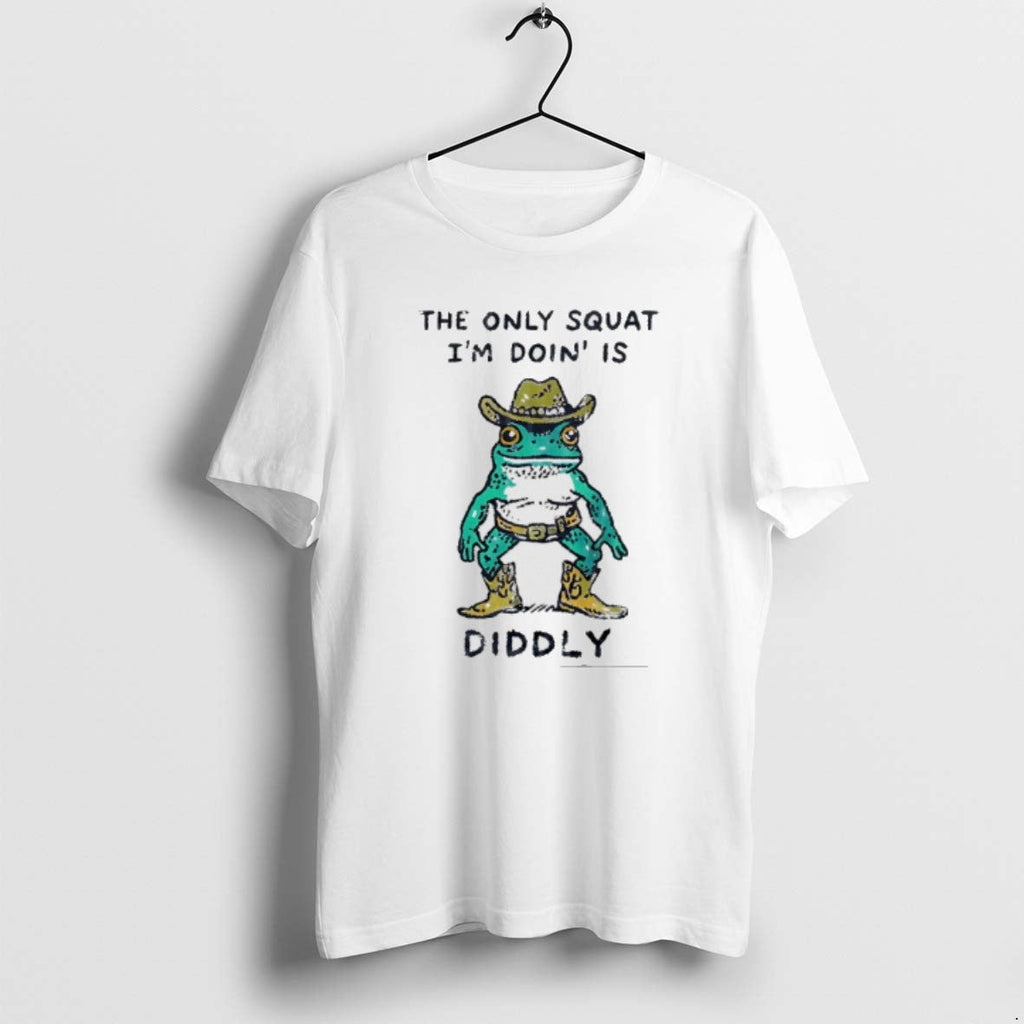Official Cowboy Frog The Only Squat Im Doing Is - Adult & Kids T-Shirts, Sweatshirts & Hoodies apparel design preview 1