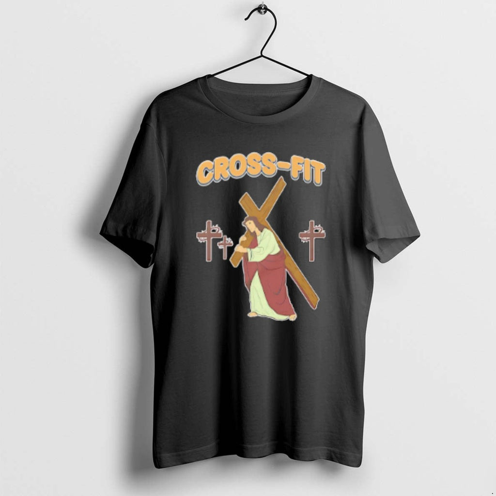 Official Cross Fit Jesus Carries The - Adult & Kids T-Shirts, Sweatshirts & Hoodies apparel design preview 1