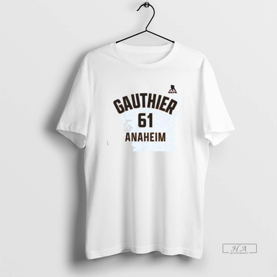 Official Cutter Gauthier Name And Number Anaheim - Adult & Kids T-Shirts, Sweatshirts & Hoodies apparel design preview 1