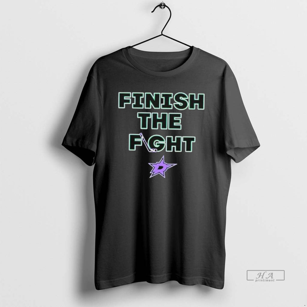 Official Dallas Stars Hockey Finish The Fight - Adult & Kids T-Shirts, Sweatshirts & Hoodies apparel design preview 1