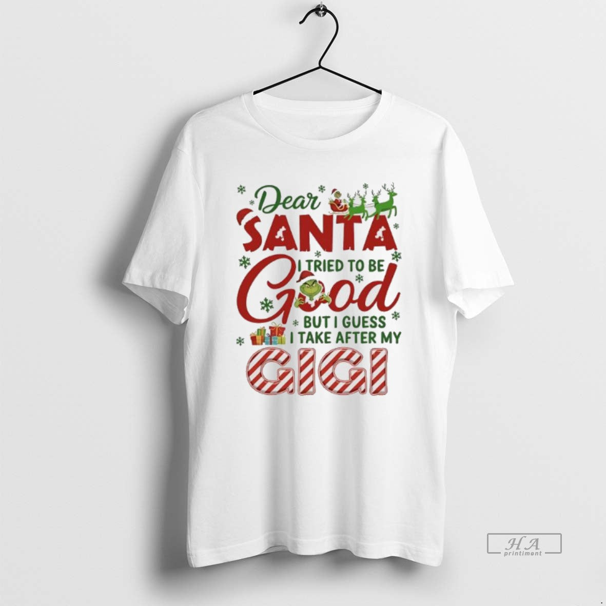 Official Dear Santa I Tried To Be Good But Guess Take - Adult & Kids T-Shirts, Sweatshirts & Hoodies apparel design preview 1