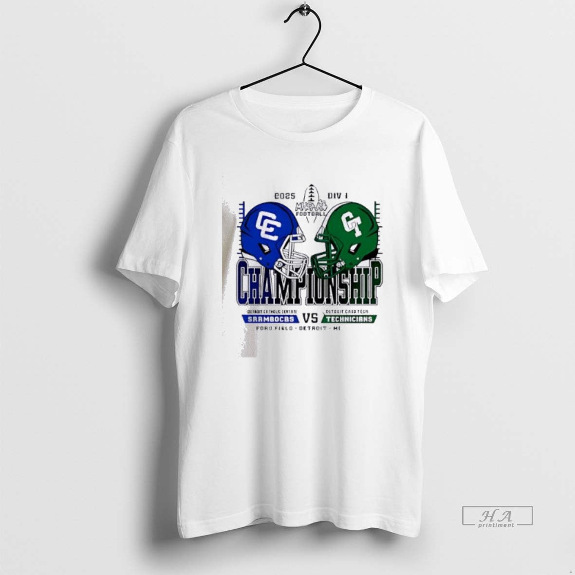 Official Detroit Catholic Central Shamrocks Vs Cass - Adult & Kids T-Shirts, Sweatshirts & Hoodies apparel design preview 1