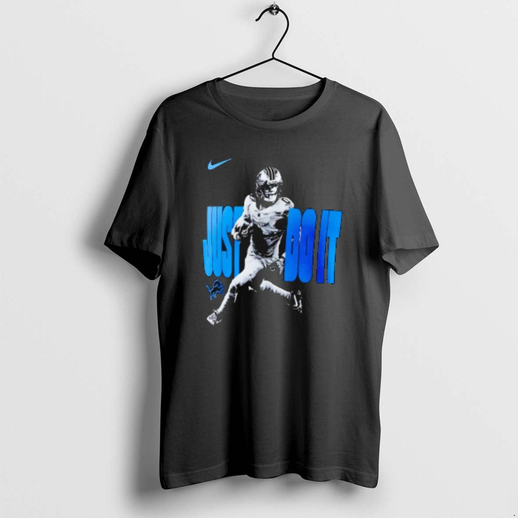 Official Detroit Lions Jahmyr Gibbs Just Do It - Adult & Kids T-Shirts, Sweatshirts & Hoodies apparel design preview 1
