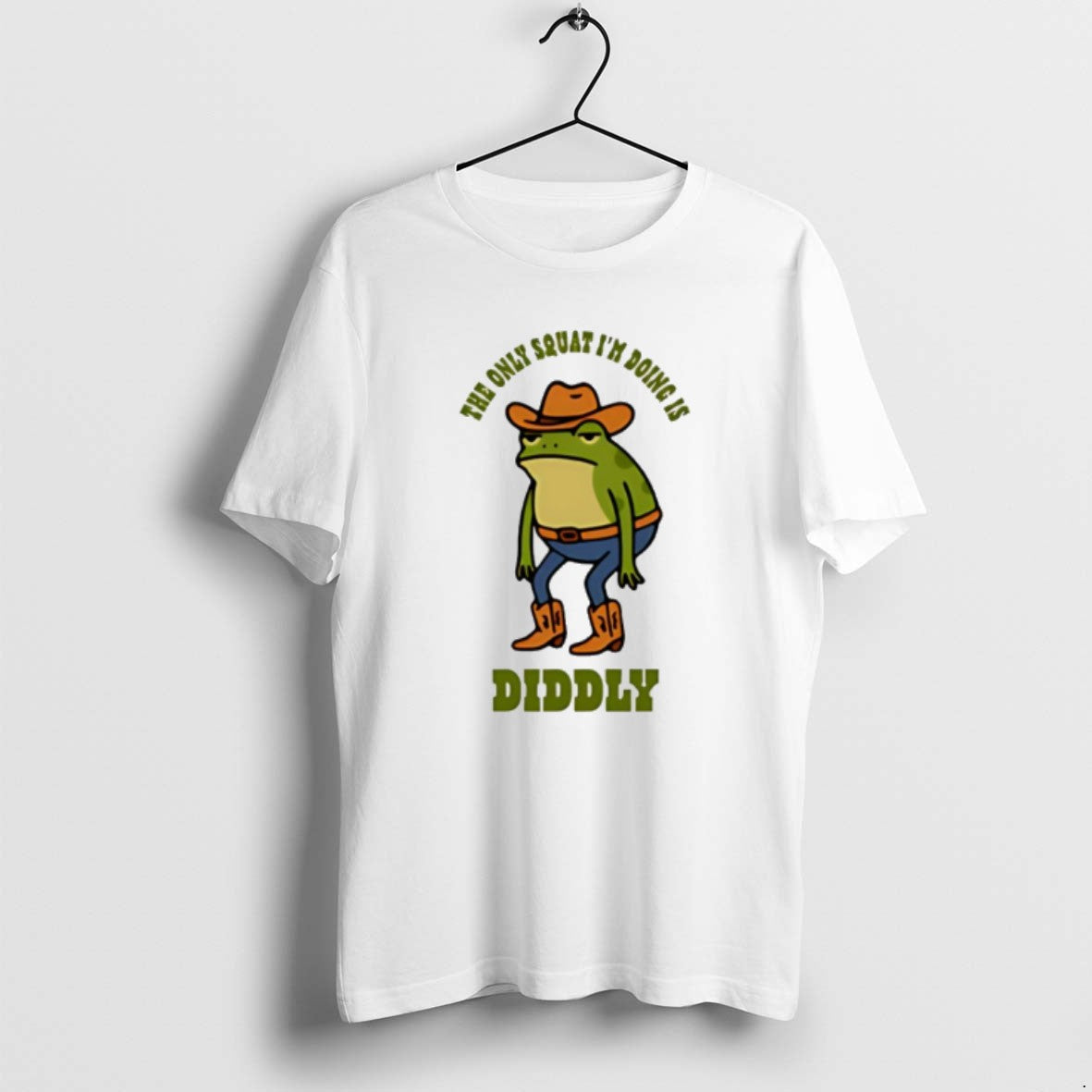 Official Diddly The Only Squat Im Doing Is Frog - Adult & Kids T-Shirts, Sweatshirts & Hoodies apparel design preview 1