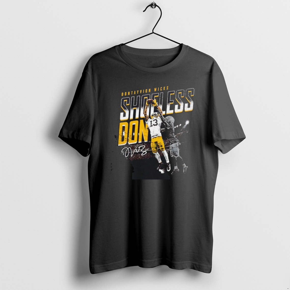 Official Dontayvion Wicks Shoeless Don Catch Green - Adult & Kids T-Shirts, Sweatshirts & Hoodies apparel design preview 1