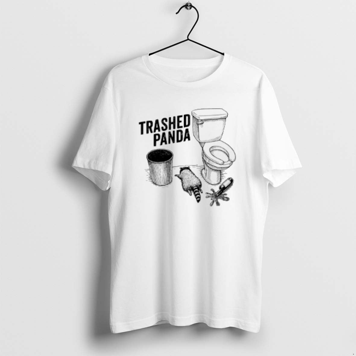 Official Drunk Raccoon Trashed Panda Funny - Adult & Kids T-Shirts, Sweatshirts & Hoodies apparel design preview 1