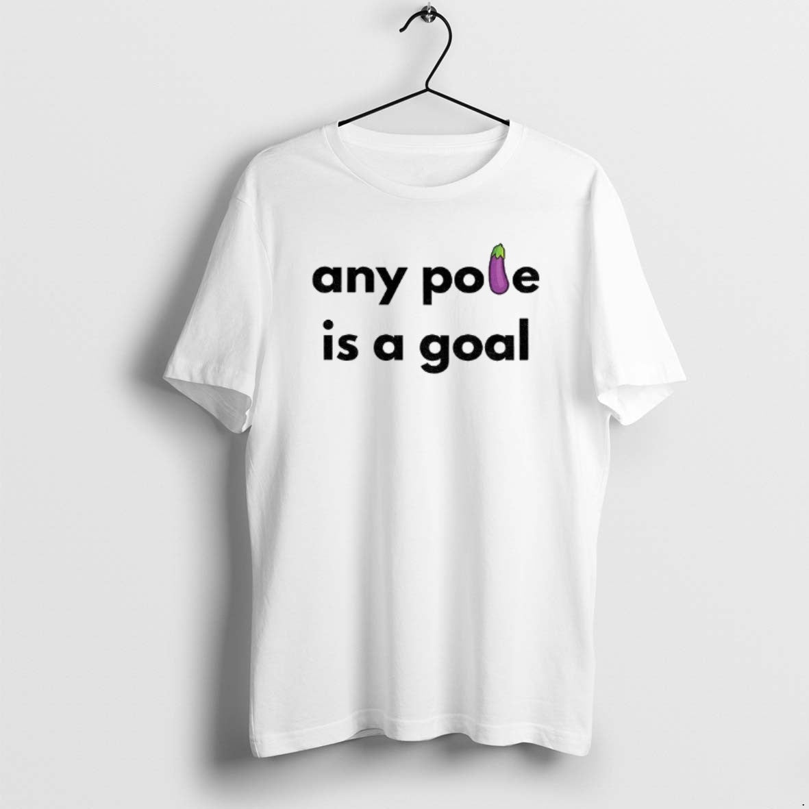 Official Eggplant Any Pole Is A Goal - Adult & Kids T-Shirts, Sweatshirts & Hoodies apparel design preview 1