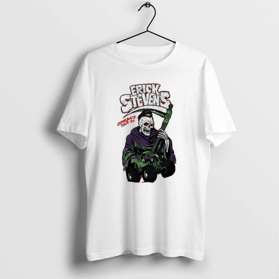 Official Erick Stevens Comeback Tour 26 - Adult & Kids T-Shirts, Sweatshirts & Hoodies apparel design preview 1