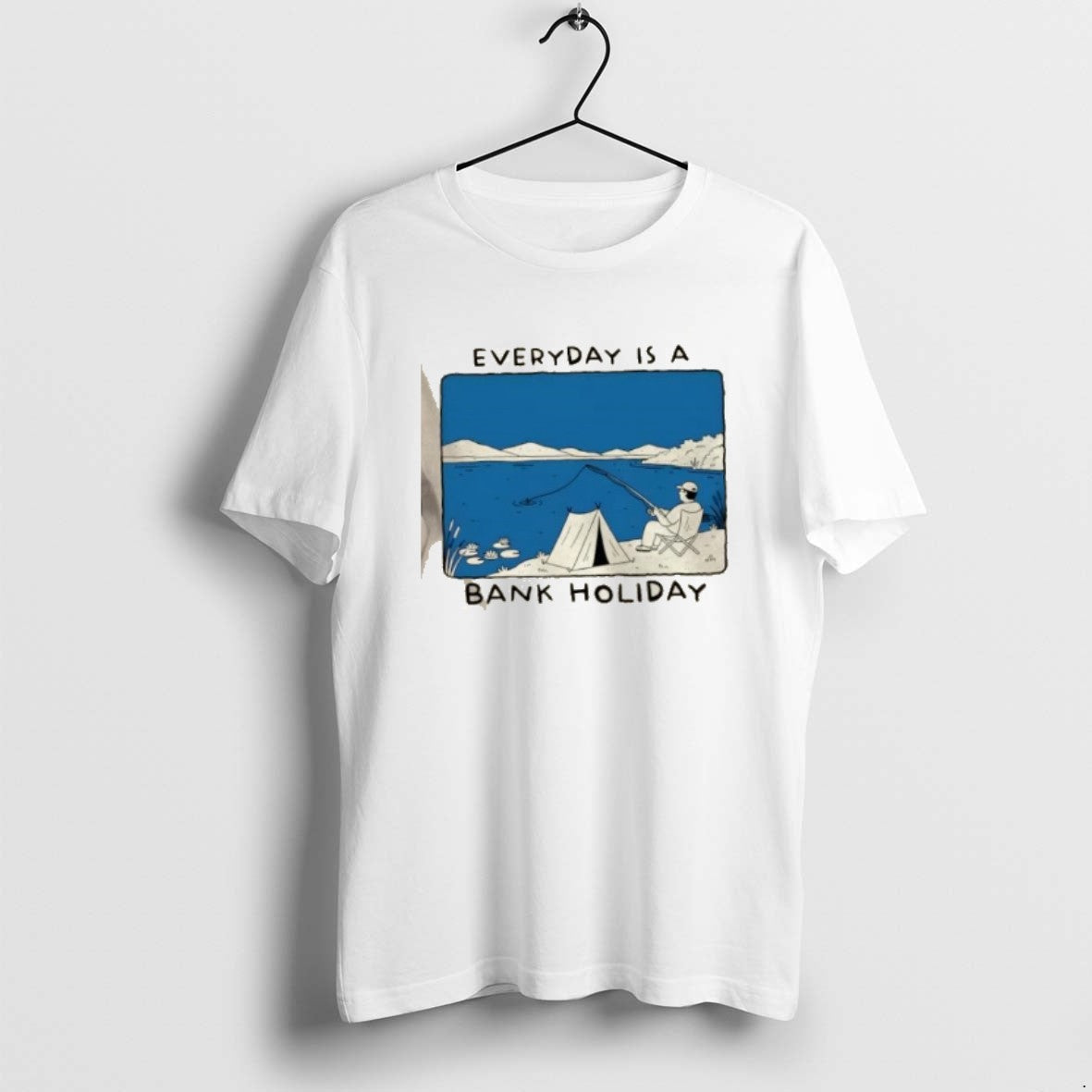 Official Everyday Is A Bank Holiday Fishing - Adult & Kids T-Shirts, Sweatshirts & Hoodies apparel design preview 1