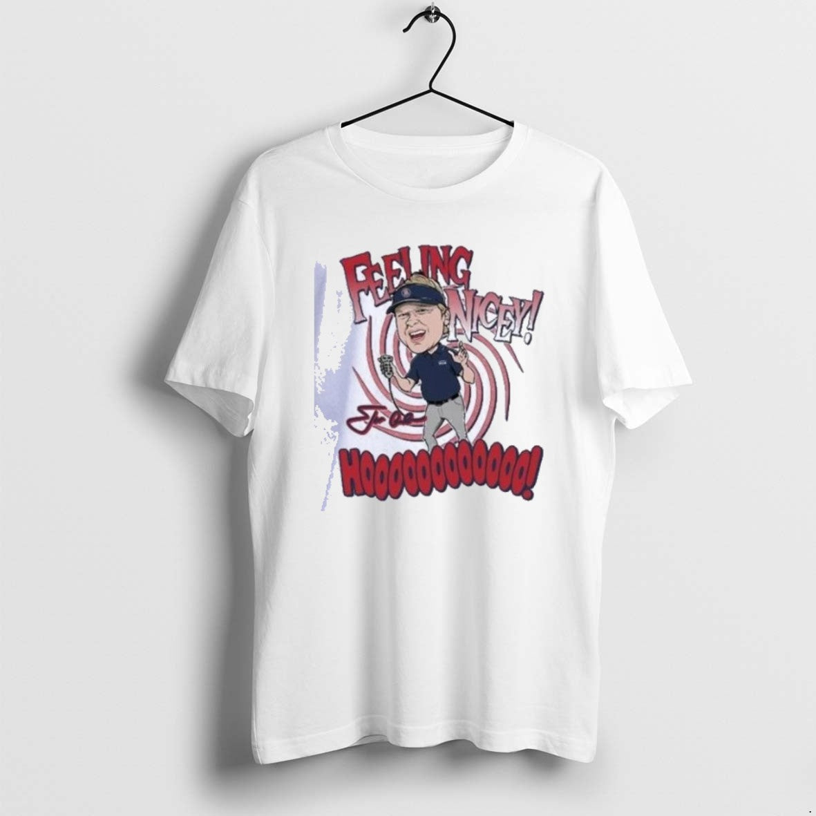 Official Feeling Nicey Ho Jon Gruden Signature - Adult & Kids T-Shirts, Sweatshirts & Hoodies apparel design preview 1