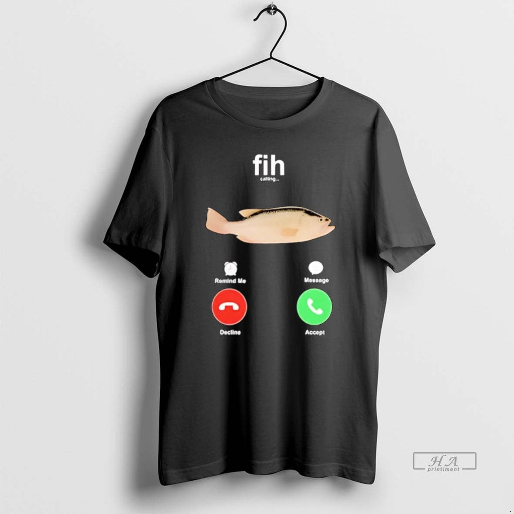 Official Fih Calling Fish Christmas - Adult & Kids T-Shirts, Sweatshirts & Hoodies apparel design preview 1