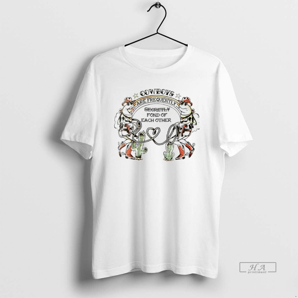 Official Frog Cowboys Are Frequently Secretly Fond Of - Adult & Kids T-Shirts, Sweatshirts & Hoodies apparel design preview 1
