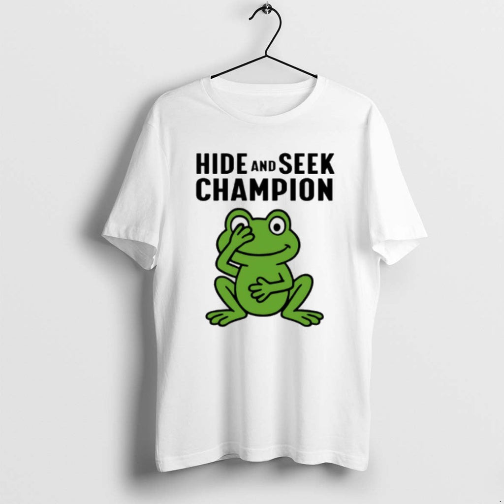 Official Frog Hide And Seek Champion - Adult & Kids T-Shirts, Sweatshirts & Hoodies apparel design preview 1