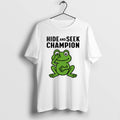 Official Frog Hide And Seek Champion - Adult & Kids T-Shirts, Sweatshirts & Hoodies apparel design preview 1