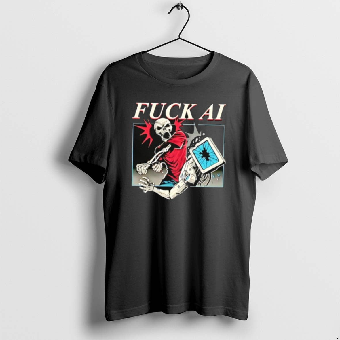 Official Fuck Ai Support Human Artists - Adult & Kids T-Shirts, Sweatshirts & Hoodies apparel design preview 1