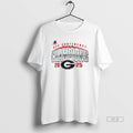 Official Georgia Bulldogs 2025 Sec Football Champions - Adult & Kids T-Shirts, Sweatshirts & Hoodies apparel design preview 1