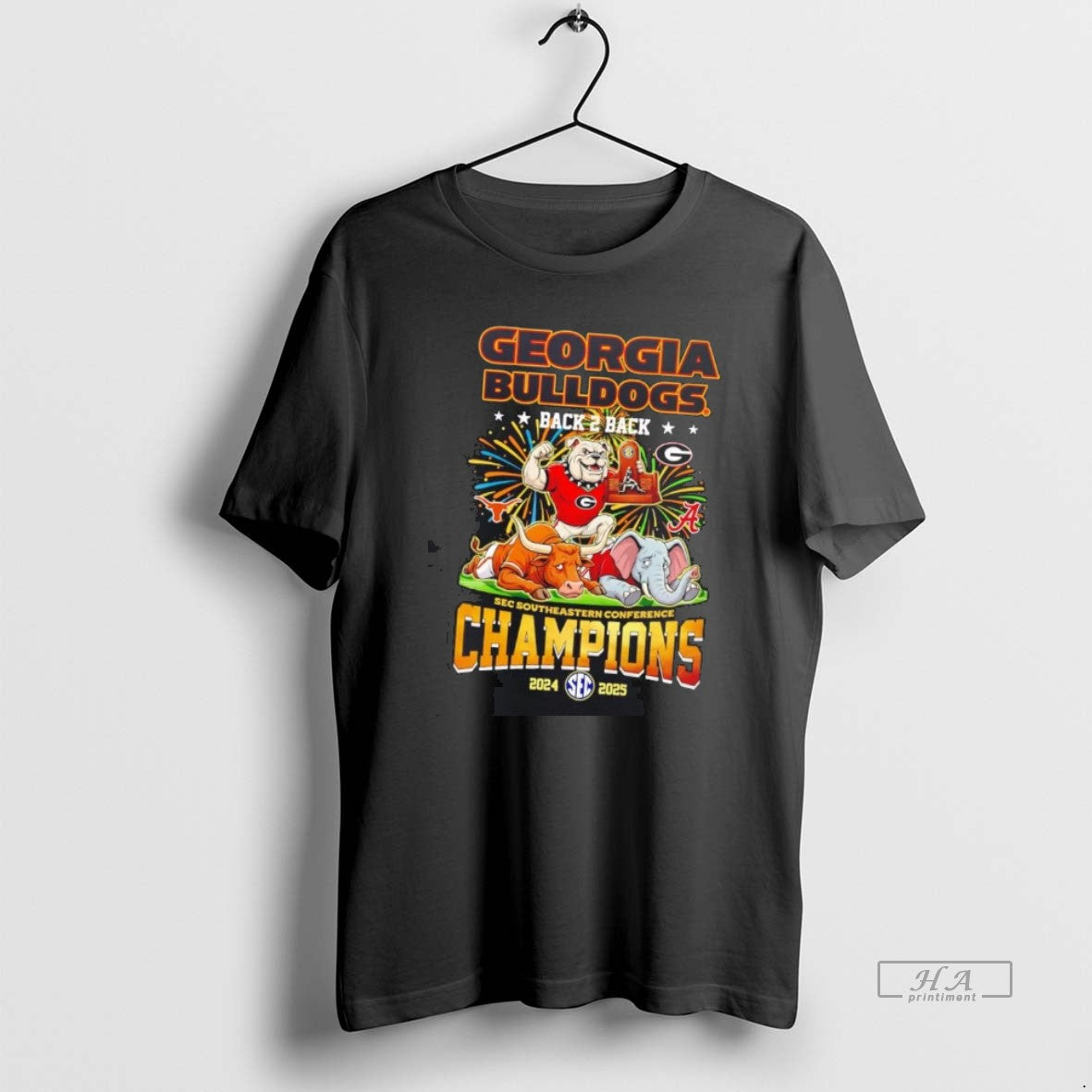 Official Georgia Bulldogs 2025 Back 2 Sec - Adult & Kids T-Shirts, Sweatshirts & Hoodies apparel design preview 1