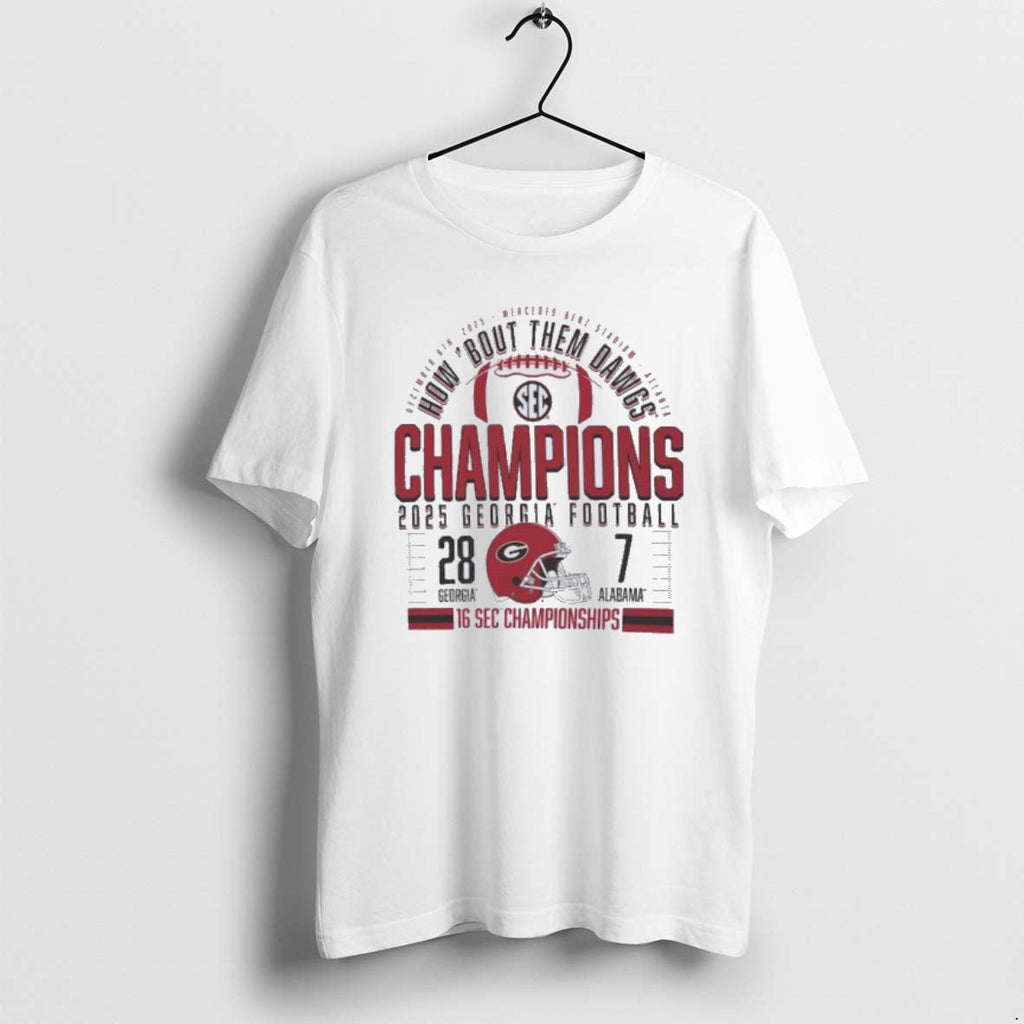 Official Georgia Bulldogs Sec Football Champions 16 - Adult & Kids T-Shirts, Sweatshirts & Hoodies apparel design preview 1